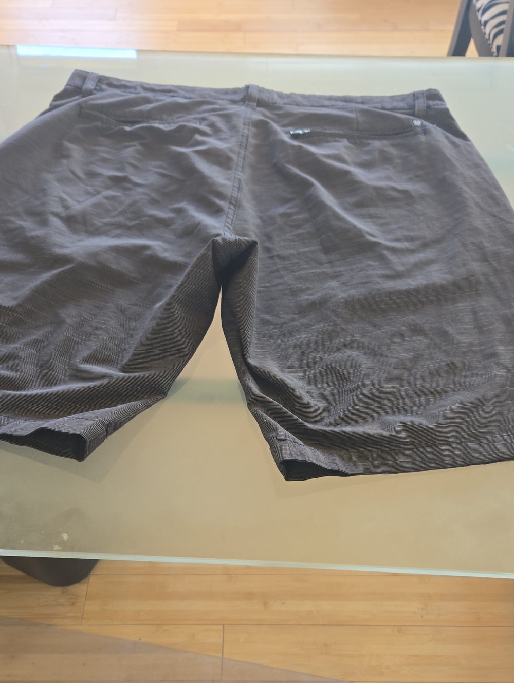 burnside Men's Dark Charcoal Flat-Front Shorts
